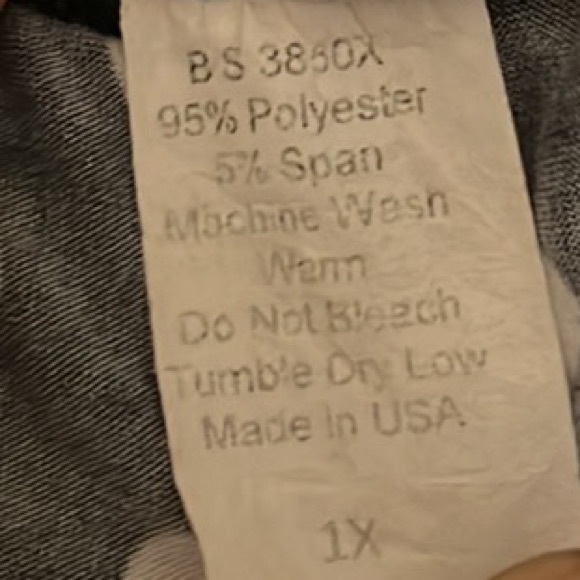 TOUCH ME, On Or Off Shoulder, Elastic Shoulder Bodysuit, Black/White, 1X - Picture 4 of 4